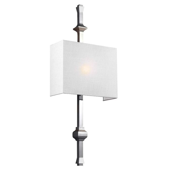 elstead lighting Teva 1 Light Wall Light - Polished Nickel