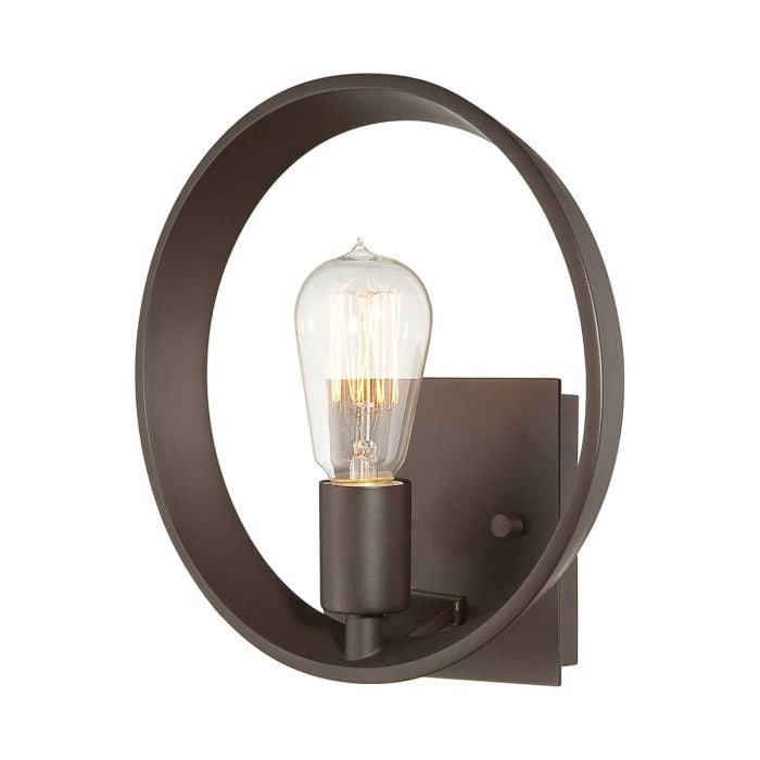 elstead lighting Theater Row 1 Light Wall Light - Western Bronze