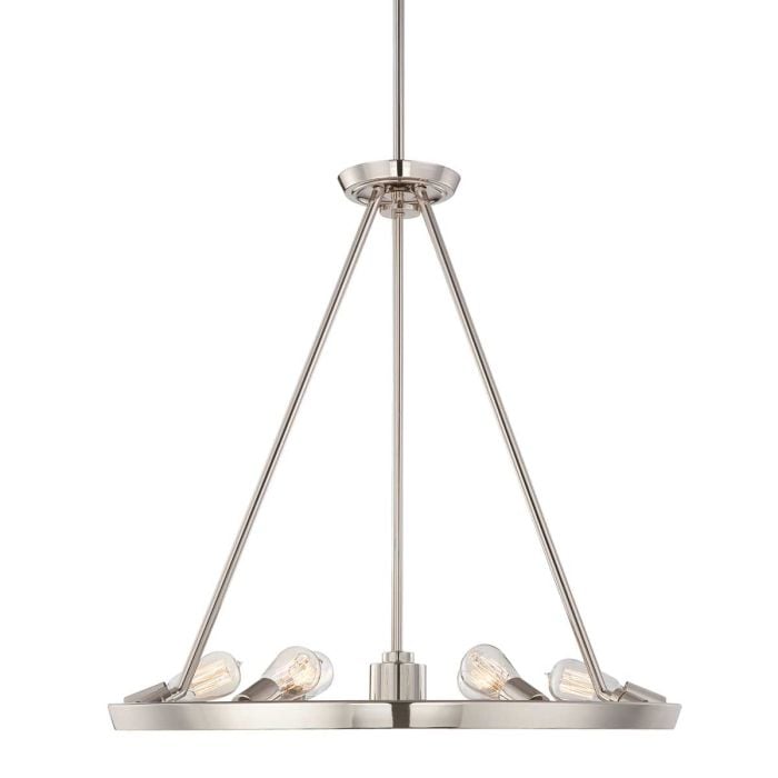 elstead lighting Theater Row 6 Light Chandelier - Imperial Silver