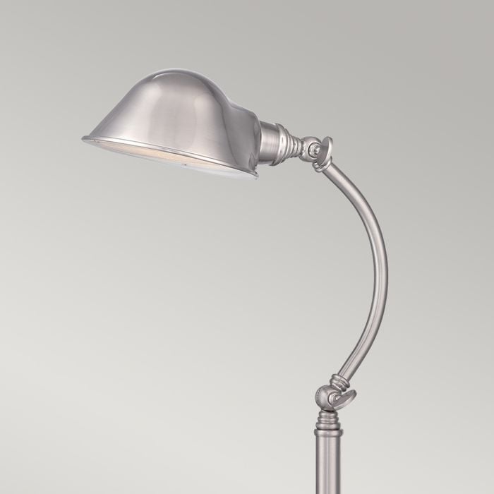 Elstead Lighting Thompson LED Table Lamp In Brushed Nickel