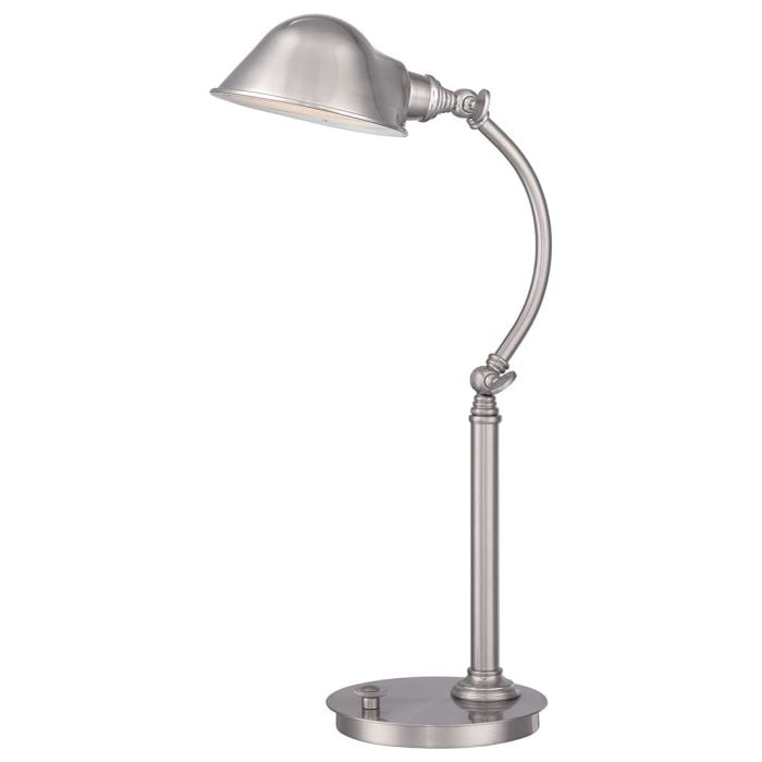 elstead lighting Thompson LED Table Lamp in Brushed Nickel