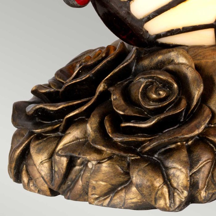 Elstead Lighting Tiffany Animal Lamps Orange Butterfly Lamp - Architectural Bronze