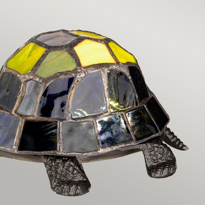 Elstead Lighting Tiffany Animal Lamps Tortoise Tiffany Lamp - Vintage Bronze