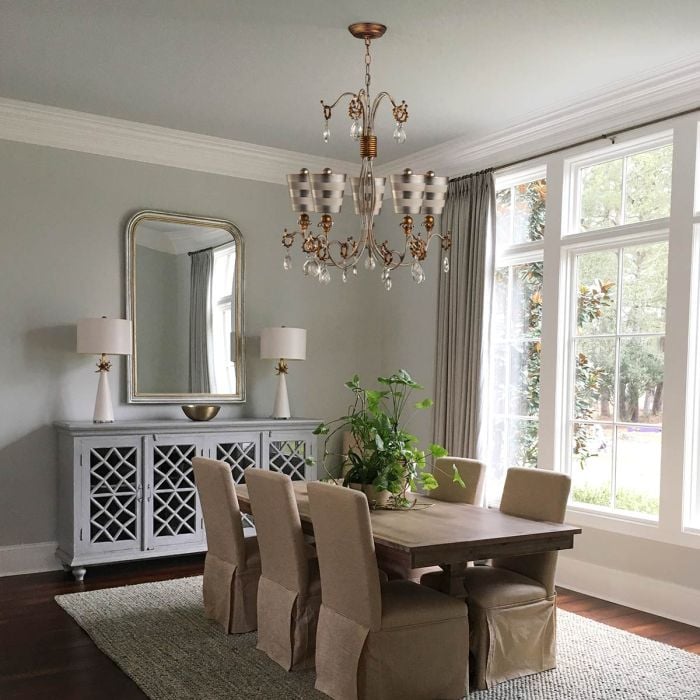 Elstead Lighting Tivoli 5 Light Chandelier - Silver & Cream Patina