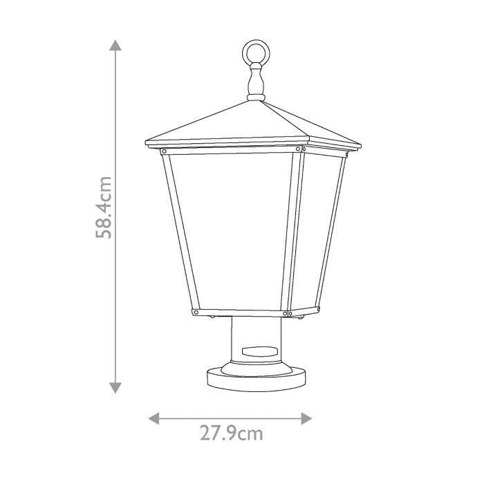 Elstead Lighting Trellis 3 Light Large Pedestal - Regency Bronze