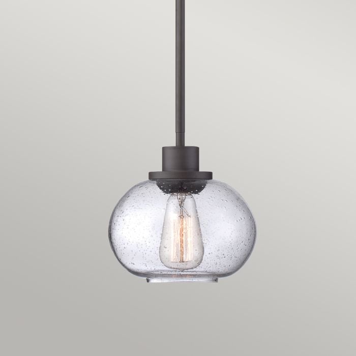 Elstead Lighting Trilogy 1 Light Pendant - Old Bronze