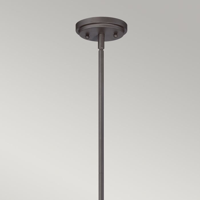 Elstead Lighting Trilogy 1 Light Pendant - Old Bronze