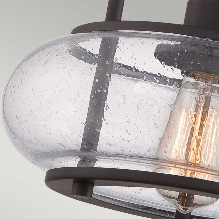 Elstead Lighting Trilogy 1 Light Small Semi-Flush - Old Bronze