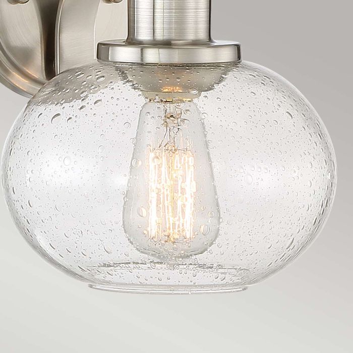 Elstead Lighting Trilogy 1 Light Wall Light - Brushed Nickel
