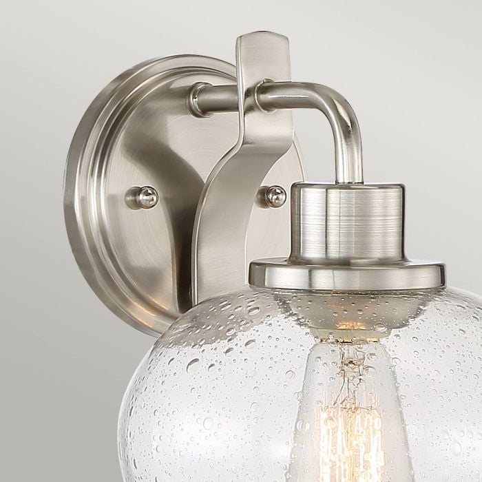 Elstead Lighting Trilogy 1 Light Wall Light - Brushed Nickel