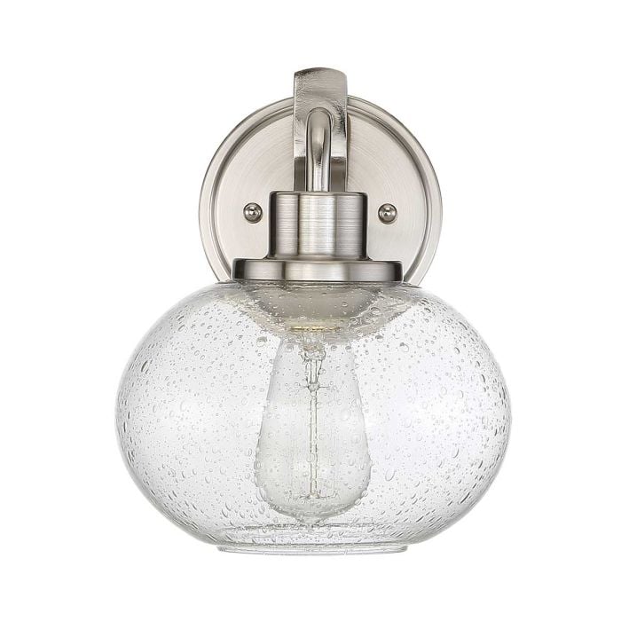 Elstead Lighting Trilogy 1 Light Wall Light - Brushed Nickel