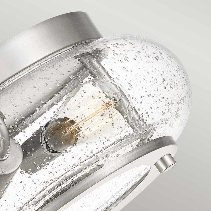 Elstead Lighting Trilogy 2 Light Flush - Brushed Nickel