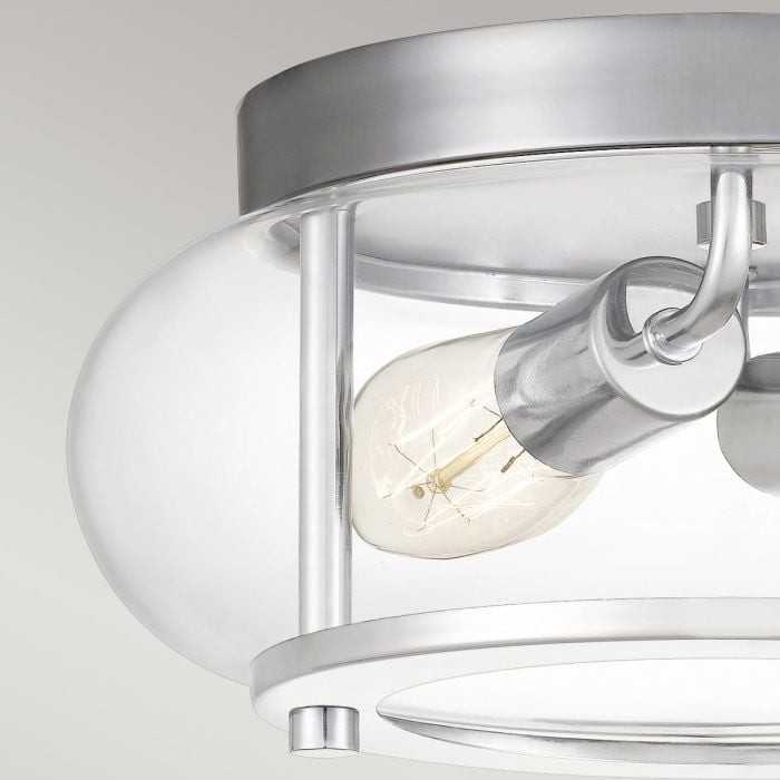 Elstead Lighting Trilogy 2 Light Flush - Polished Chrome