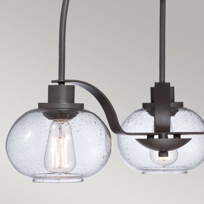 Elstead Lighting Trilogy 3 Light Chandelier - Old Bronze