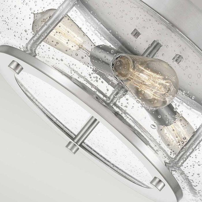 Elstead Lighting Trilogy 3 Light Flush - Brushed Nickel