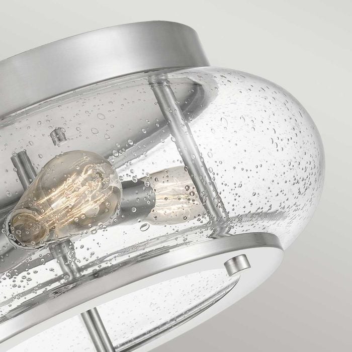 Elstead Lighting Trilogy 3 Light Flush - Brushed Nickel