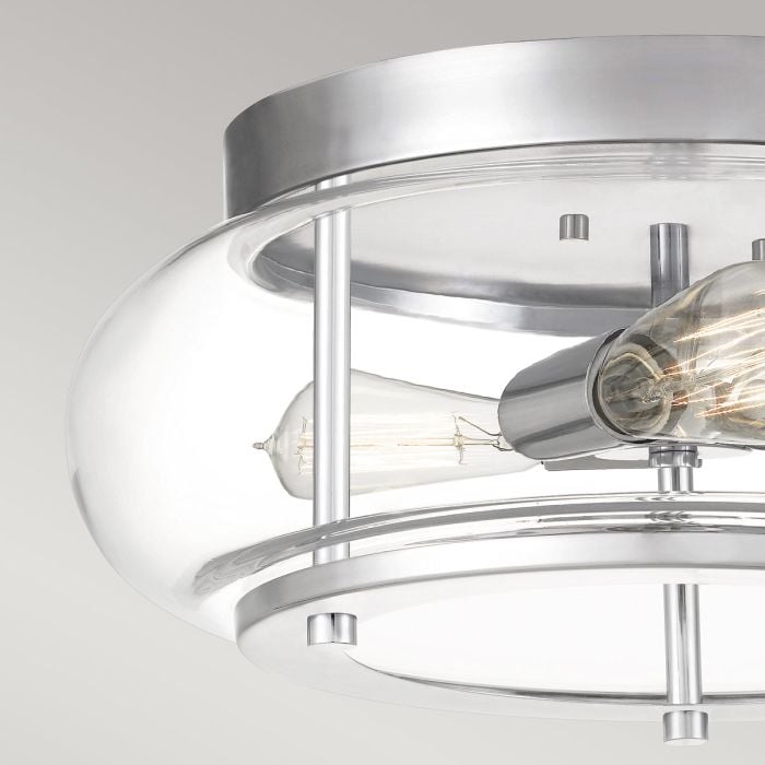 Elstead Lighting Trilogy 3 Light Flush - Polished Chrome