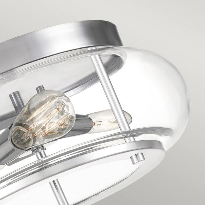 Elstead Lighting Trilogy 3 Light Flush - Polished Chrome