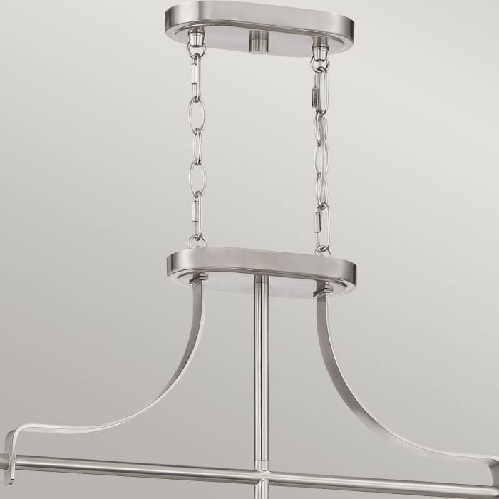 Elstead Lighting Trilogy 3 Light Island Light - Brushed Nickel