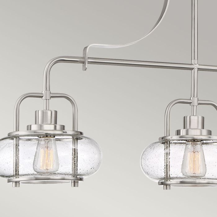 Elstead Lighting Trilogy 3 Light Island Light - Brushed Nickel