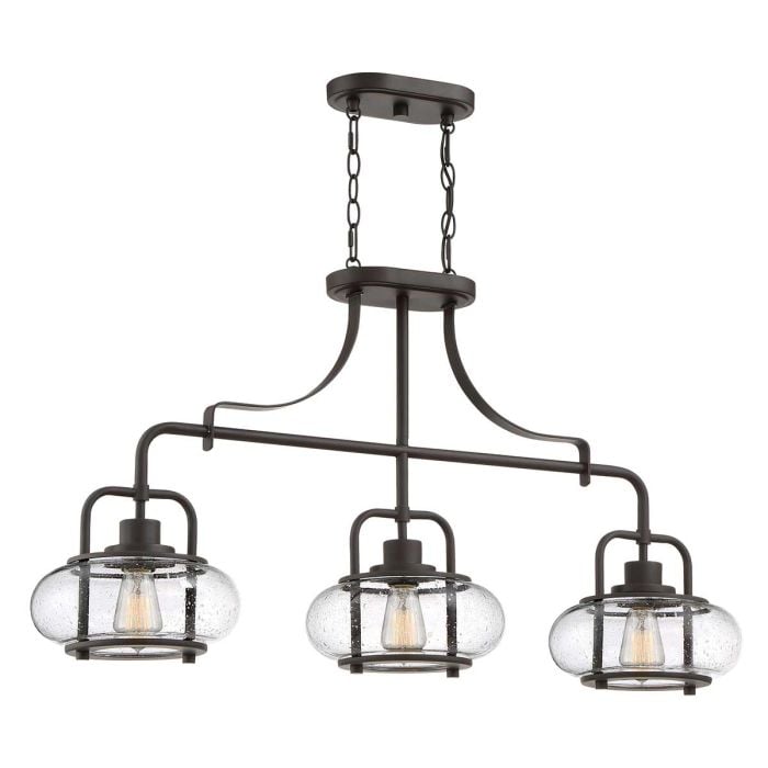 elstead lighting Trilogy 3 Light Island Light - Olde Bronze