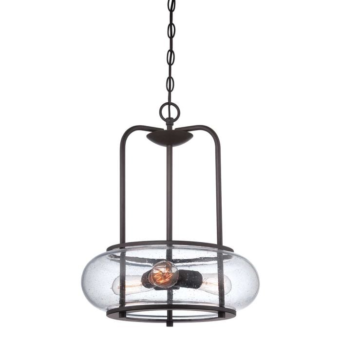 elstead lighting Trilogy 3 Light Pendant - Old Bronze