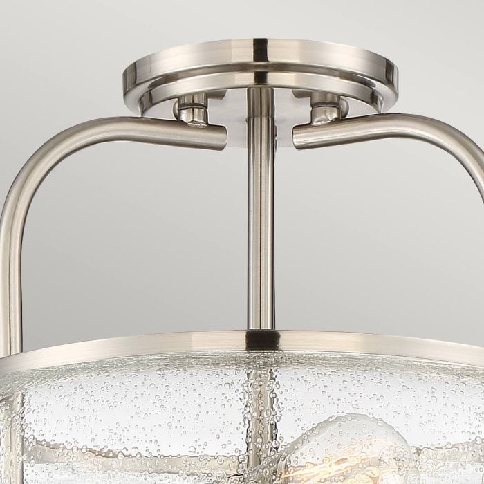Elstead Lighting Trilogy 3 Light Semi-Flush - Brushed Nickel