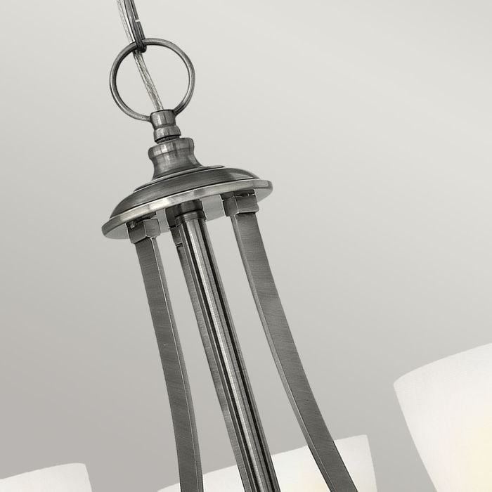 Elstead Lighting Truman 3 Light Chandelier - Antique Nickel