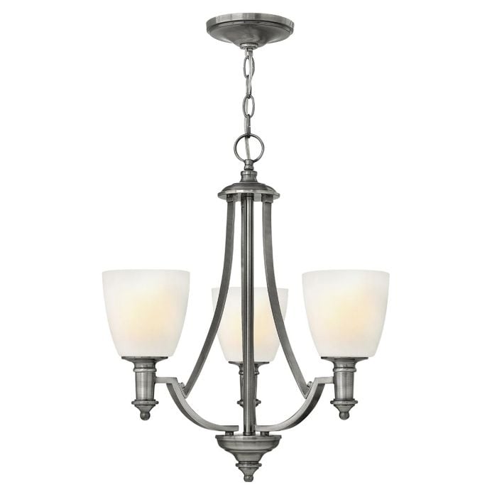 elstead lighting Truman 3 Light Chandelier - Antique Nickel