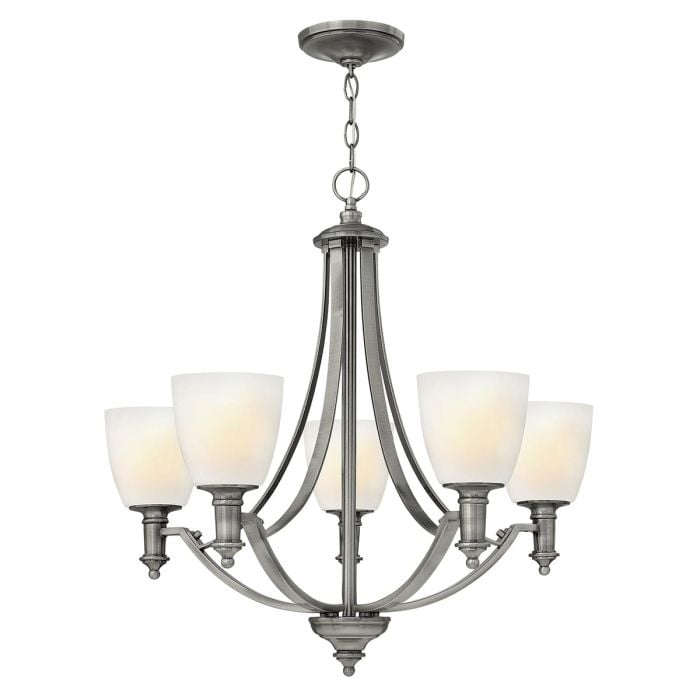 elstead lighting Truman 5 Light Chandelier - Antique Nickel