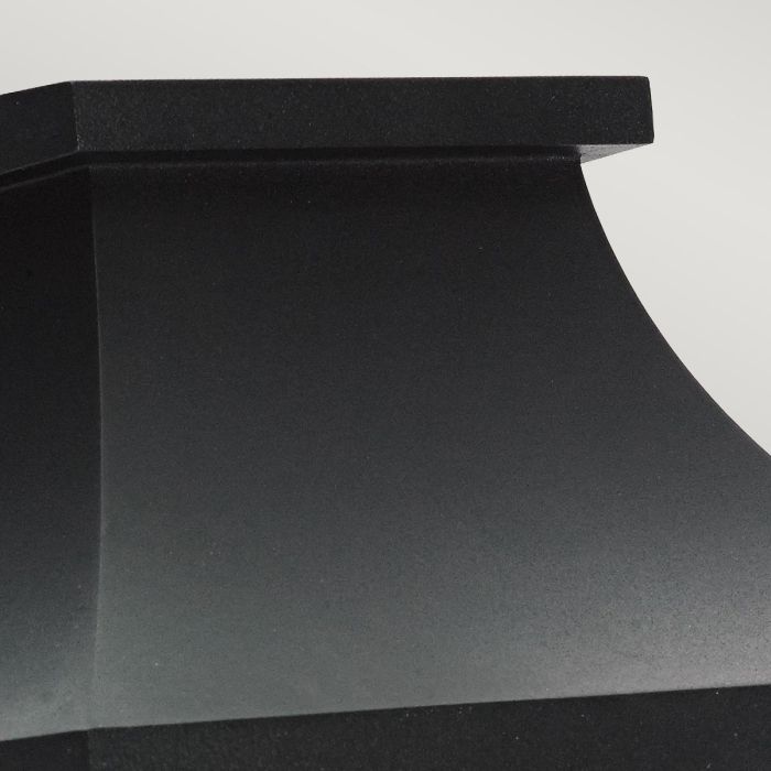 Elstead Lighting Turin 1 Light Half Wall Lantern - Black