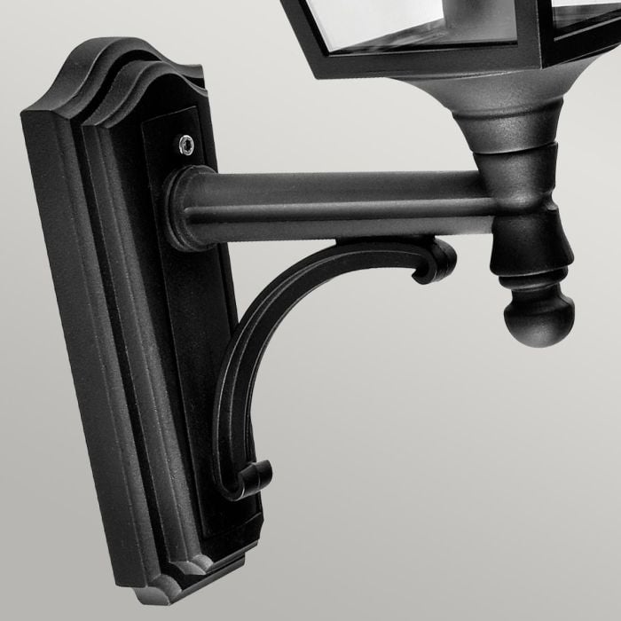 Elstead Lighting Turin 1 Light Up Wall Lantern - Black