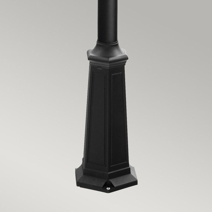 Elstead Lighting Turin 3 Light Triple Lamp Post - Black