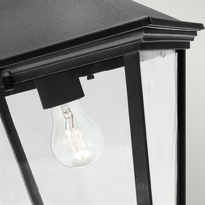 Elstead Lighting Turin Grande 1 Light Down Wall Lantern - Black