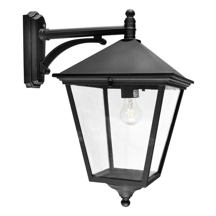 elstead lighting Turin Grande 1 Light Down Wall Lantern - Black