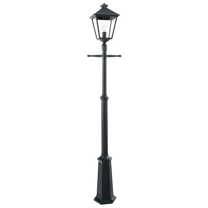elstead lighting Turin Grande 1 Light Single Post - Black