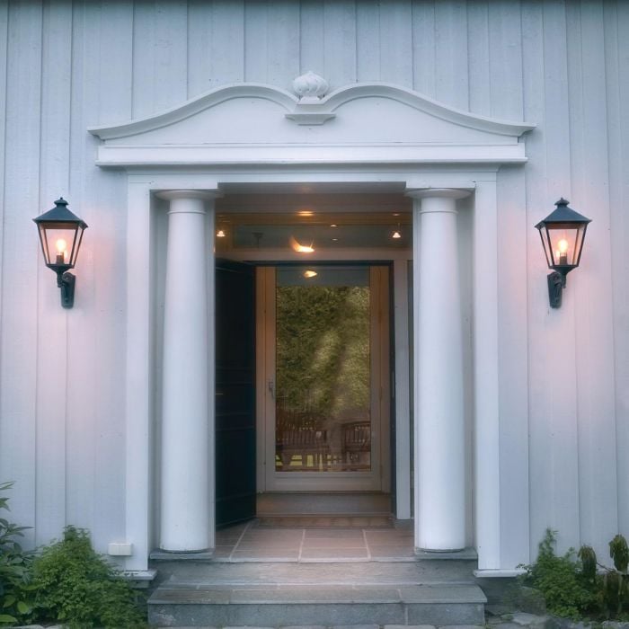 Elstead Lighting Turin Grande 1 Light Up Wall Lantern - Black