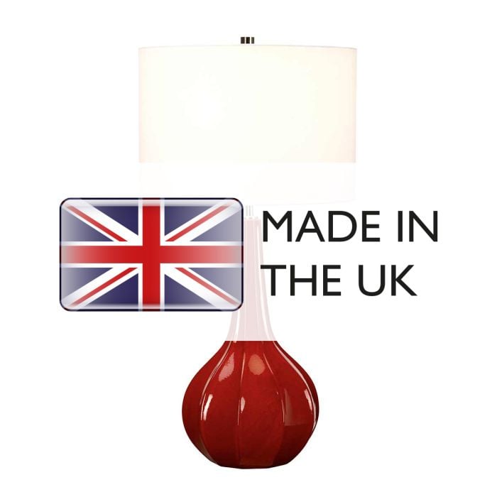 Elstead Lighting Upton 1 Light Table Lamp With White Shade