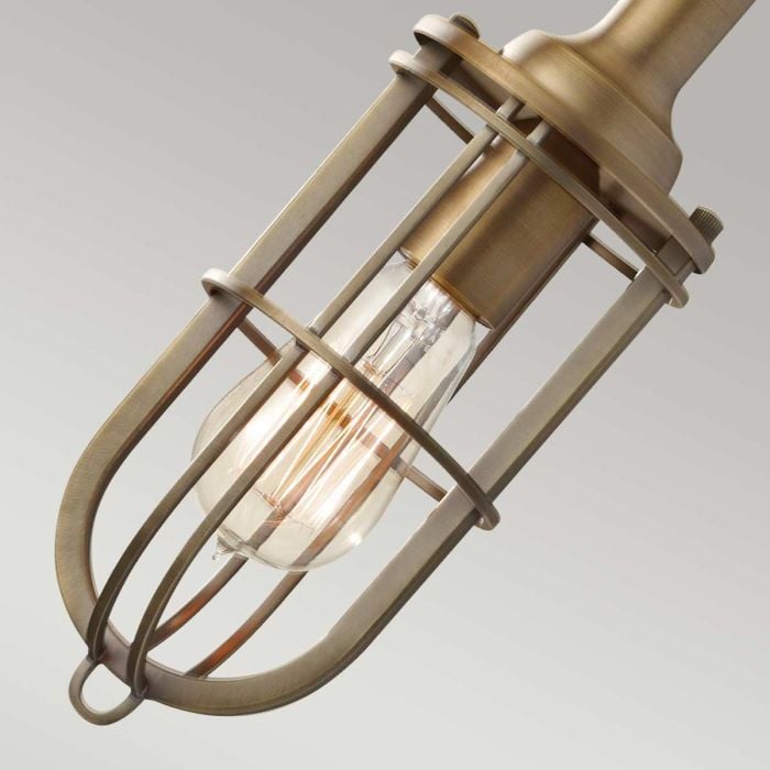 Elstead Lighting Urban Renewal 1 Light Mini Pendant - Dark Antique Brass