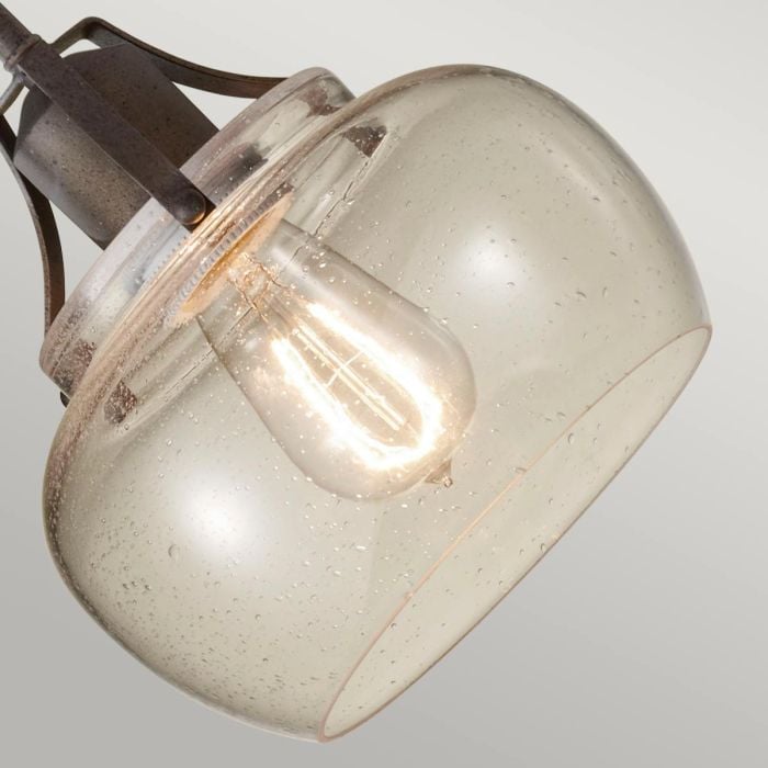 Elstead Lighting Urban Renewal 1 Light Mini Pendant - Rustic Iron