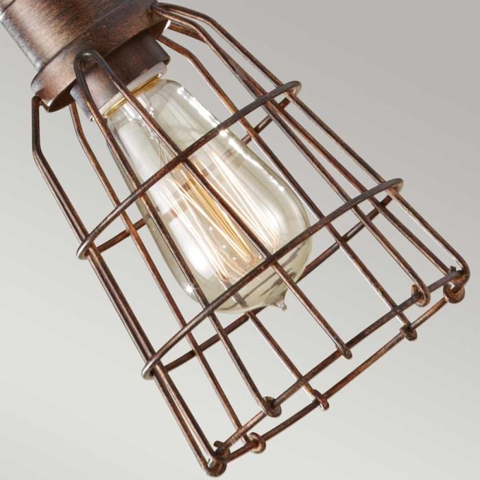 Elstead Lighting Urban Renewal 1 Light Pendant - Parisian Bronze