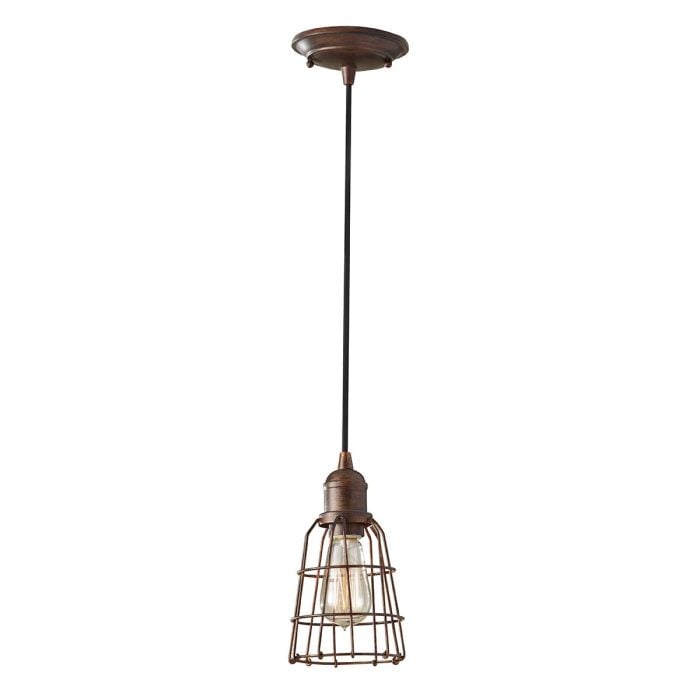 elstead lighting Urban Renewal 1 Light Pendant - Parisian Bronze