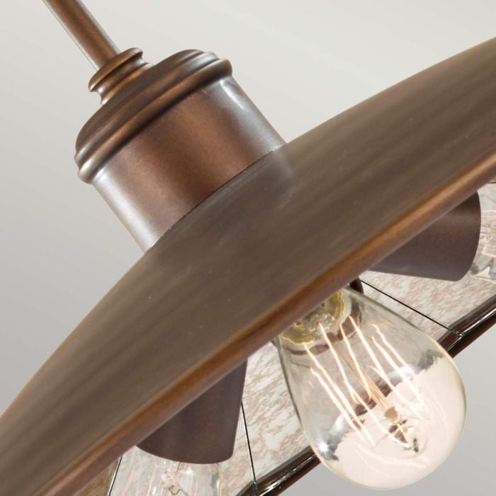 Elstead Lighting Urban Renewal 3 Light Large Pendant - Astral Bronze