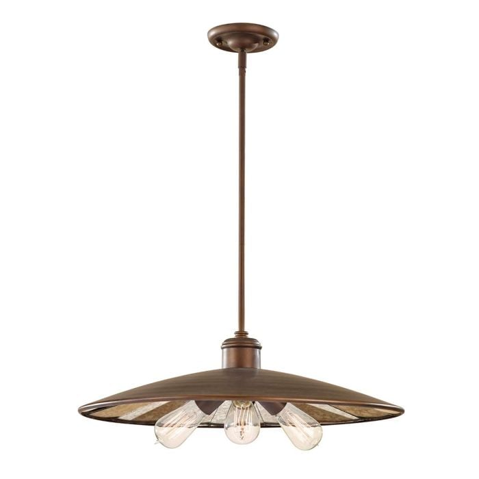elstead lighting Urban Renewal 3 Light Large Pendant - Astral Bronze