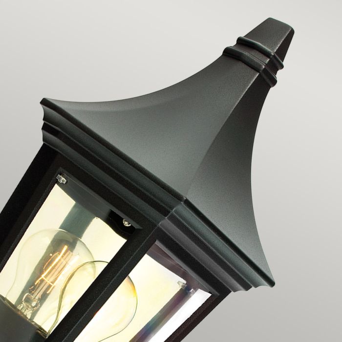 Elstead Lighting Valencia 1 Light Half Lantern - Black