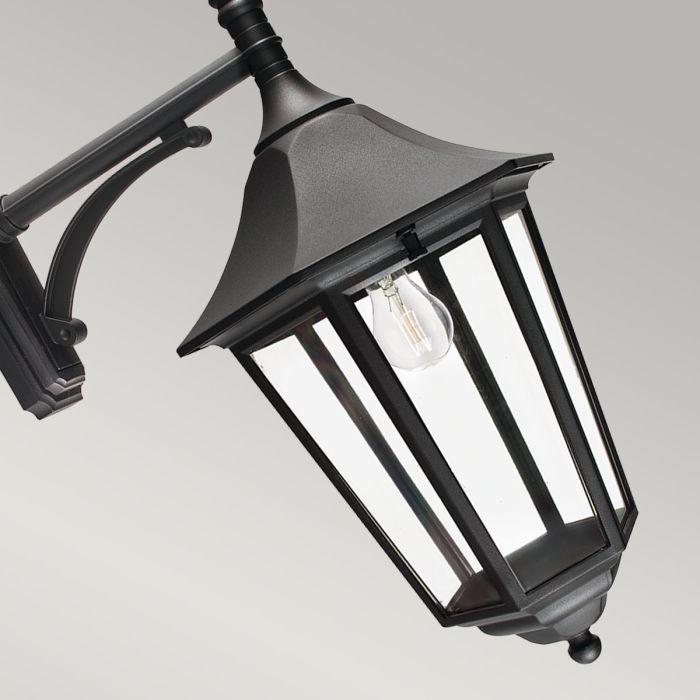 Elstead Lighting Valencia Grande 1 Light Down Lantern - Black