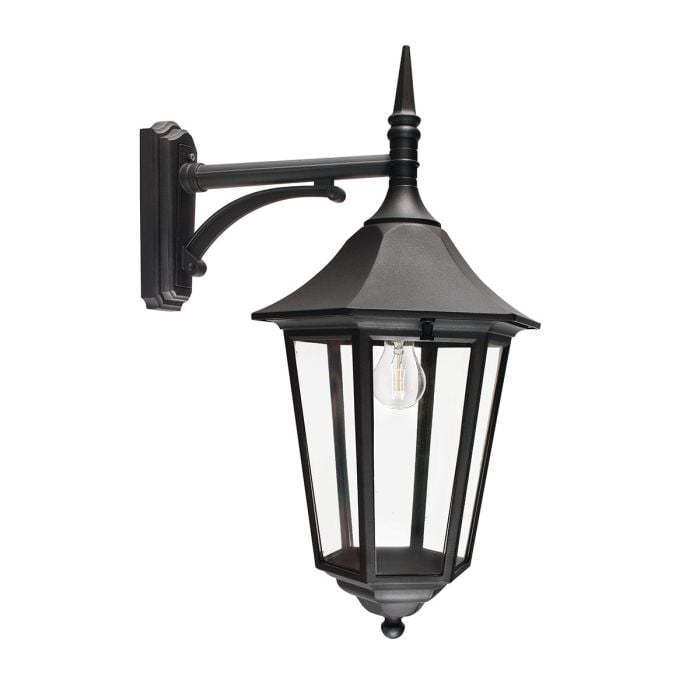 elstead lighting Valencia Grande 1 Light Down Lantern - Black