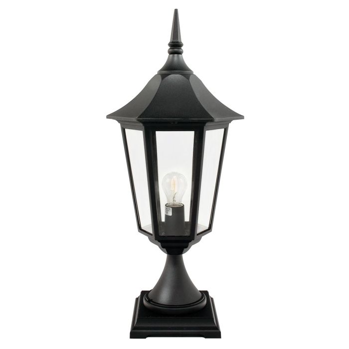 elstead lighting Valencia Grande 1 Light Pedestal - Black