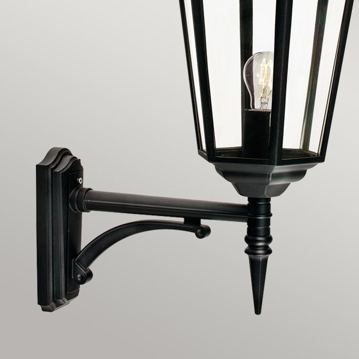 Elstead Lighting Valencia Grande 1 Light Up Lantern - Black