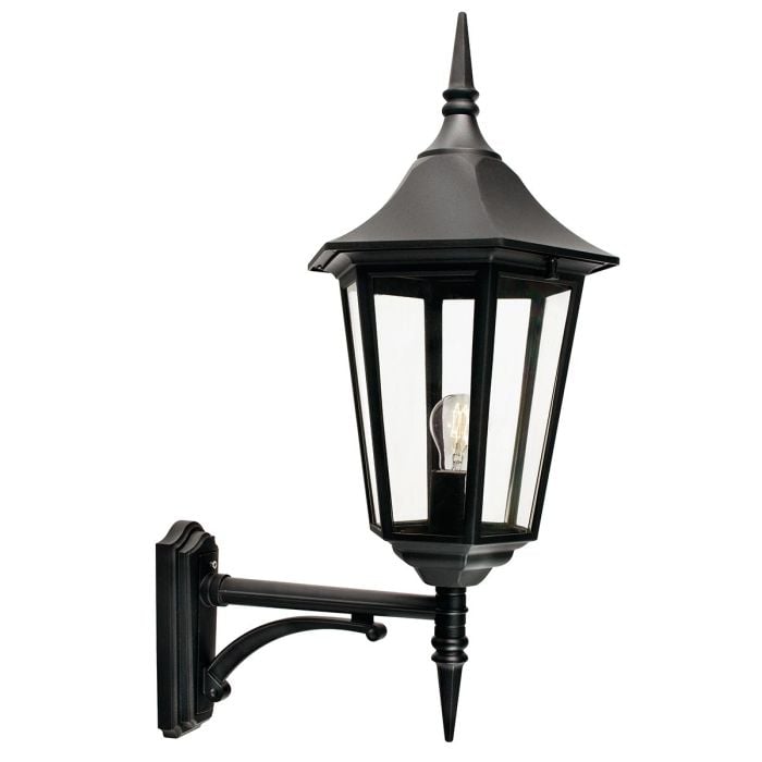 elstead lighting Valencia Grande 1 Light Up Lantern - Black
